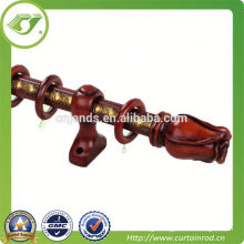 luxury curtain rod set,wood curtain pipe set